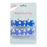 Monterosso Beach Towel Clips in Sapphire (Set of 2)