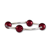 Bordeaux Pearl Blessing Bracelet