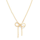 Bow Pressed Chain Necklace