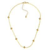 Natural Gold Beaded Necklace