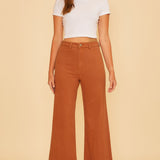 Rust Wide Leg Pants