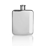 Harrison Polished Silver-Finish Stainless Steel Flask