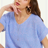 Periwinkle V Neck Sweater