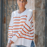 Rust Stripe Sweater