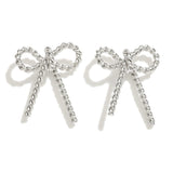 Silver Twisted Earrings