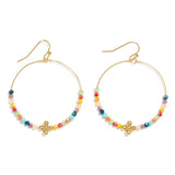 Multi Beaded Drop Earrings