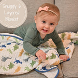 Rawr-Some Baby Toddler Muslin Quilt