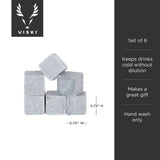 Glacier Rocks® Small Soapstone Whiskey Cubes - Set of 6