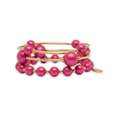 12mm Mulberry Pearl Blessing Bracelet with Gold Filled Tubes: S