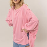 Pink Comfort Terry Top