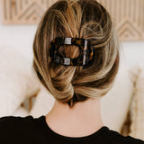 Round Flat Hair Clip | Small | Tortoise