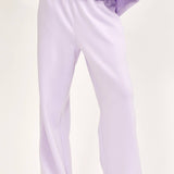 Lilac Plus Size Tunic Top + Straight Pants Travel Modal Set