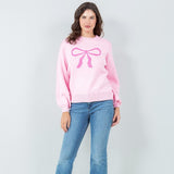 Pink Bow Sweater