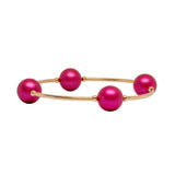 12mm Mulberry Pearl Blessing Bracelet with Gold Filled Tubes: L