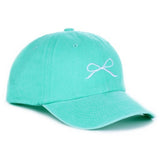 Mint Bow Embroidered Hat