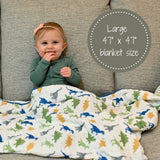 Rawr-Some Baby Toddler Muslin Quilt