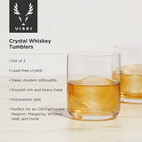 Raye™ Crystal Lowball Whiskey Tumblers - Set of 2