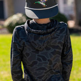 Youth Performance Hoodie - Black Camo