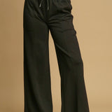 Black Lux Knit Pants