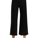 Black Acid Wash High Waisted Pants