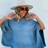 Blue Meg Poncho