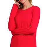 Red Basic Long Sleeve