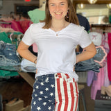 Judy Blue High Rise American Flag Shorts