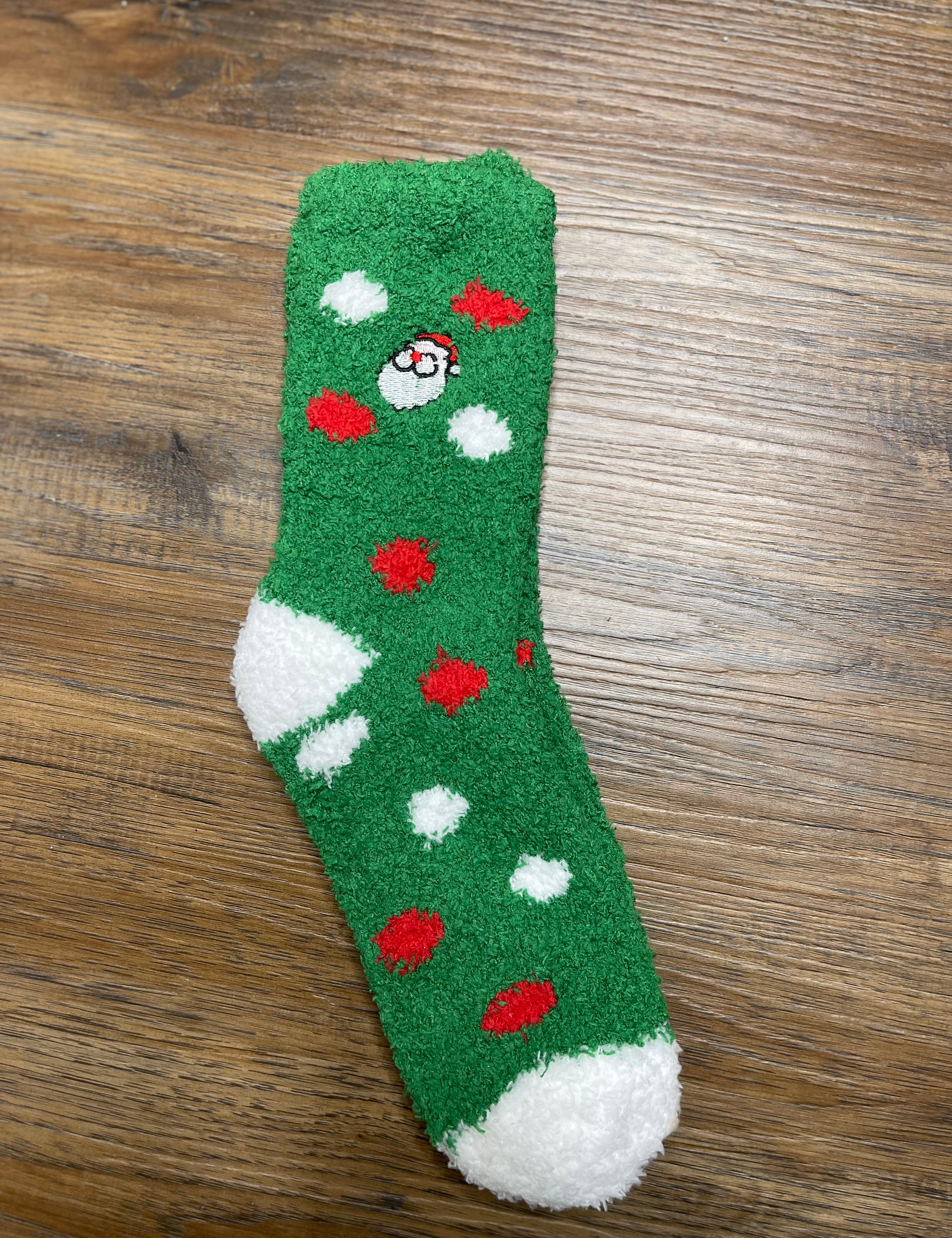 Fuzzy Christmas Socks