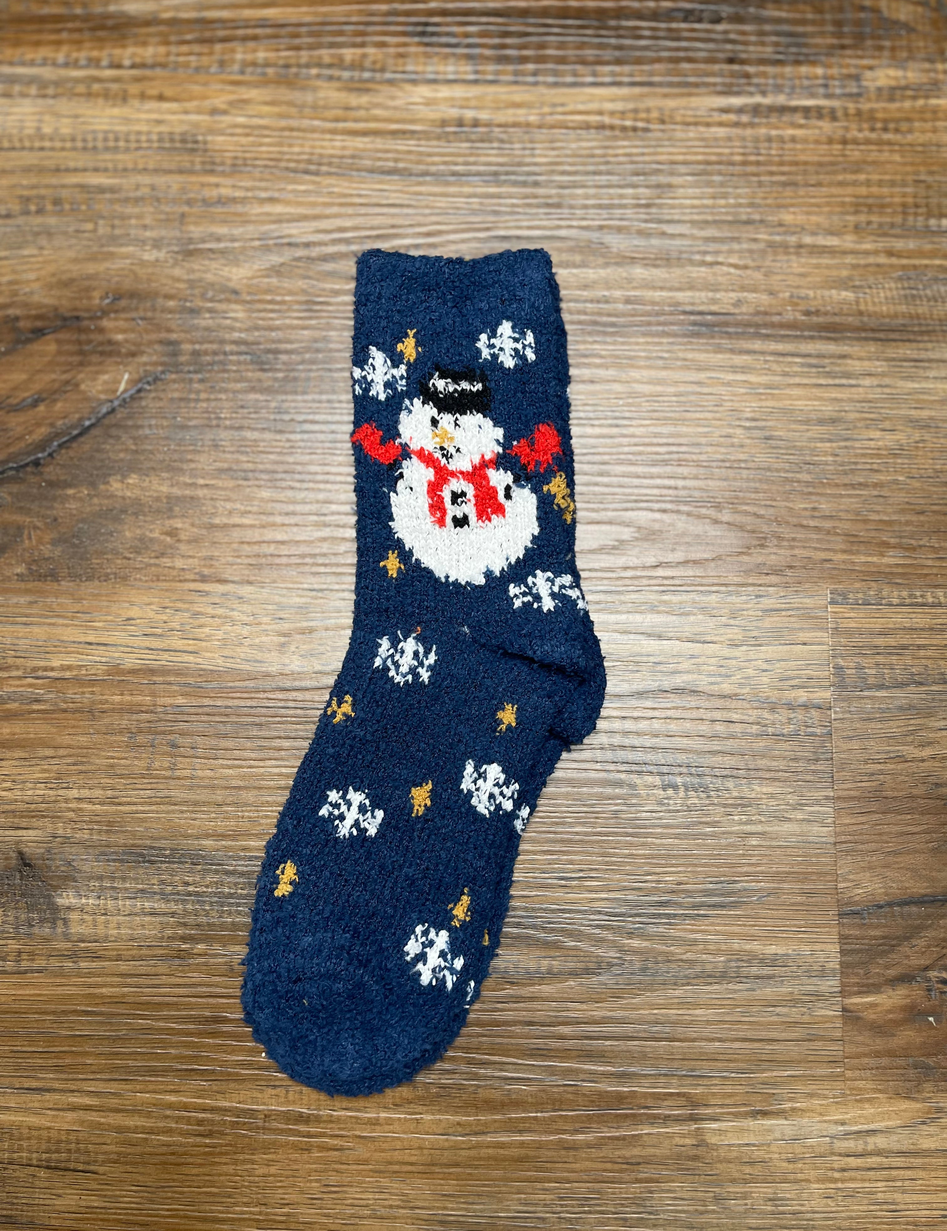 Fuzzy Christmas Socks