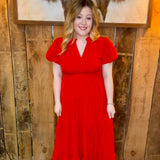 Red Midi Dress