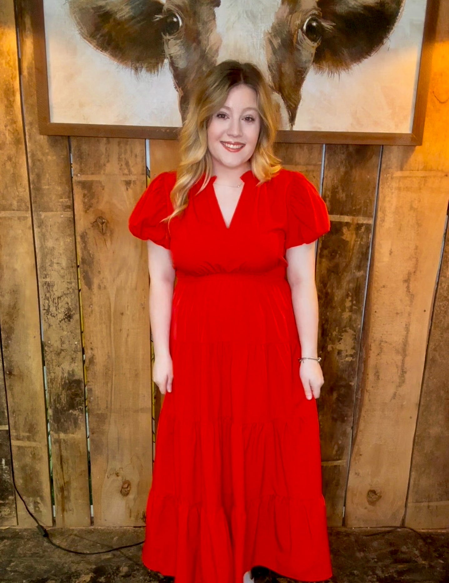 Red Midi Dress