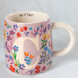 Floral Initial Mug