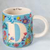 Floral Initial Mugs