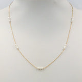 Stainless Steel Seed Bead Chain 16"-18" Necklace