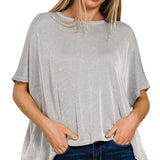 Sleet Ribbed Stripped Top