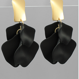 Black Petal Earrings