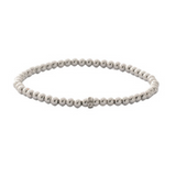 Sorrelli Mini Zola Charm Stretch Bracelet Silver