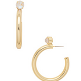 Icicle Keeley Studded Hoop Earrings