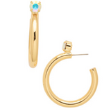 Crystal Keeley Studded Hoop Earrings