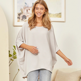 Chic Comfort Top Pearl Grey