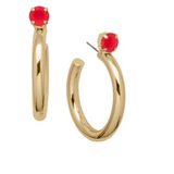 Red Carpet Keeley Studded Hoop Earrings