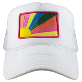 Rainbow Sunshine Patch Foam Trucker Hat