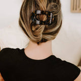 Round Flat Hair Clip | Small | Tortoise