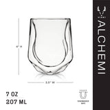 Alchemi™ Double Walled Aerating Whiskey Tasting Glass