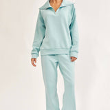 Curvy Quarter Zip Pullover + Jogger Modal Travel Set