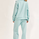 Curvy Quarter Zip Pullover + Jogger Modal Travel Set