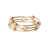 8mm Crystal Gold-Filled Blessing Bracelet: S