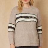 Curvy StripeLux Sweater