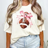 Footballs and Bows Tee