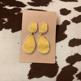 Yellow Geometric Earrings